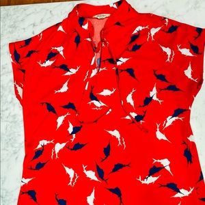 Vintage Mardi Modes Swordfish Blouse